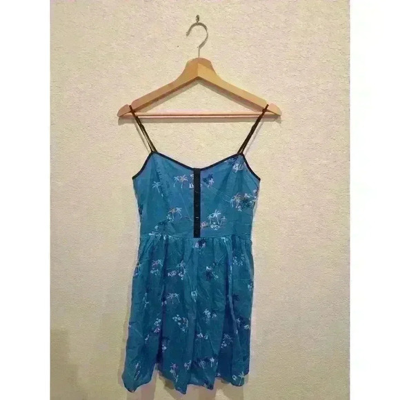 Lauren Conrad Blue mini sundress sz 8 - Picture 1 of 3